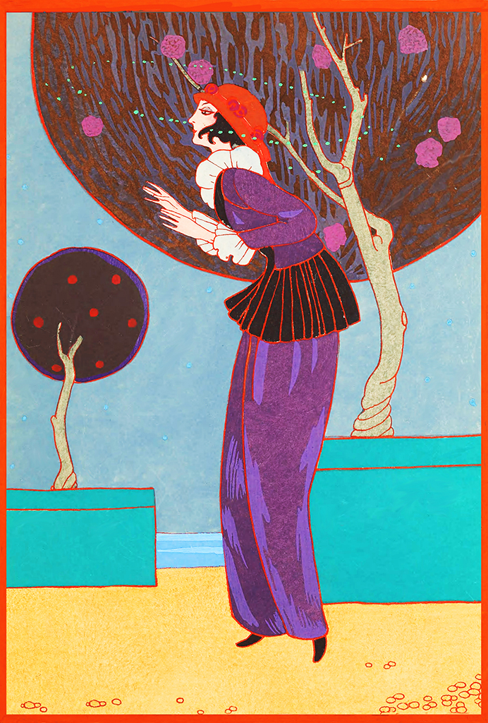 art nouveau art deco card