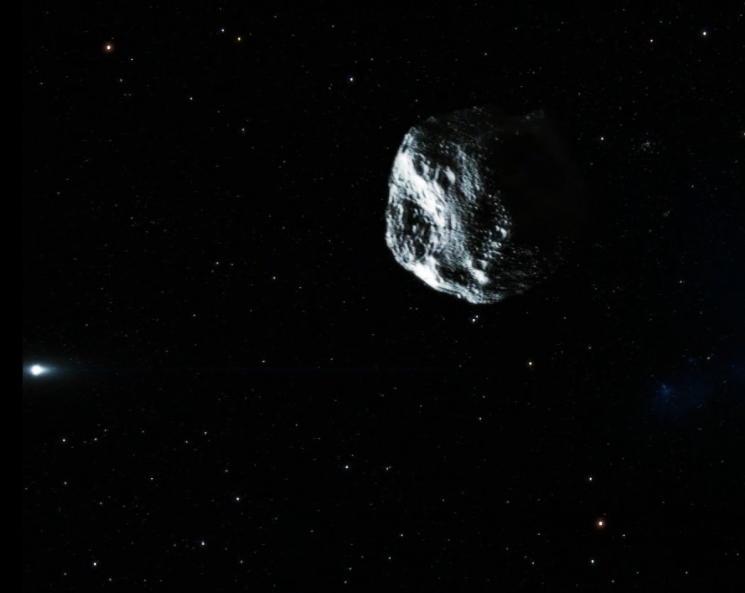 asteroid in space