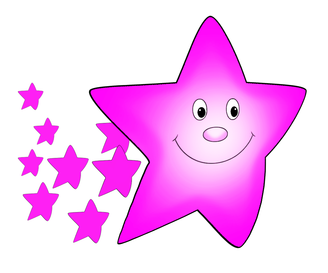 pink comet clipart