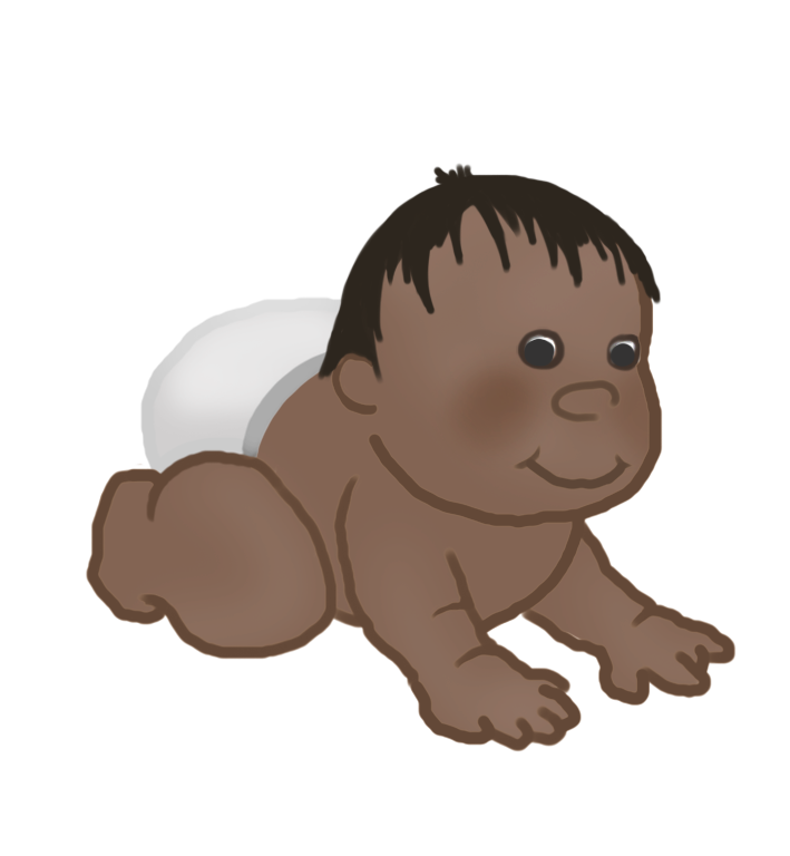 baby clipart crawling baby 8