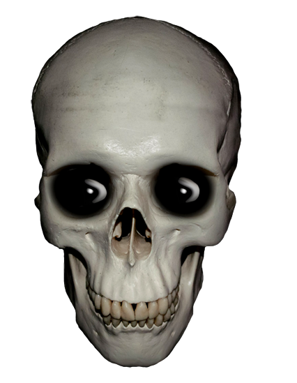 skull clip art with eyes