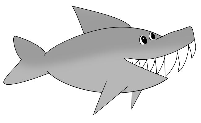 cartoon shark