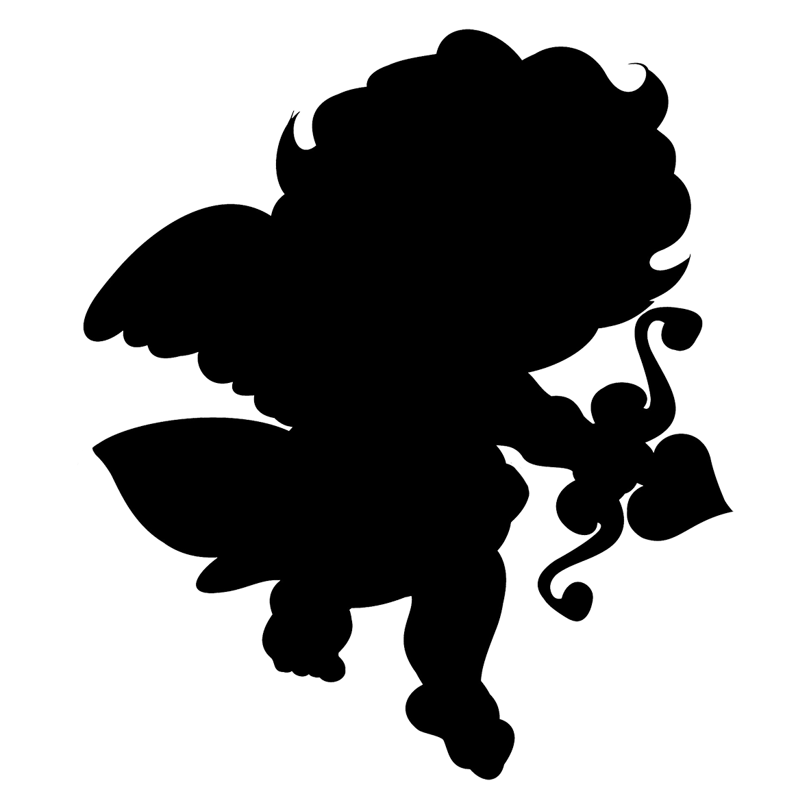 small cupid silhouette