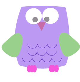 lila funny owl clipart