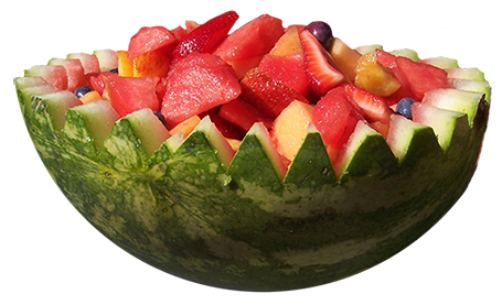 summer fruit bowl watermelon