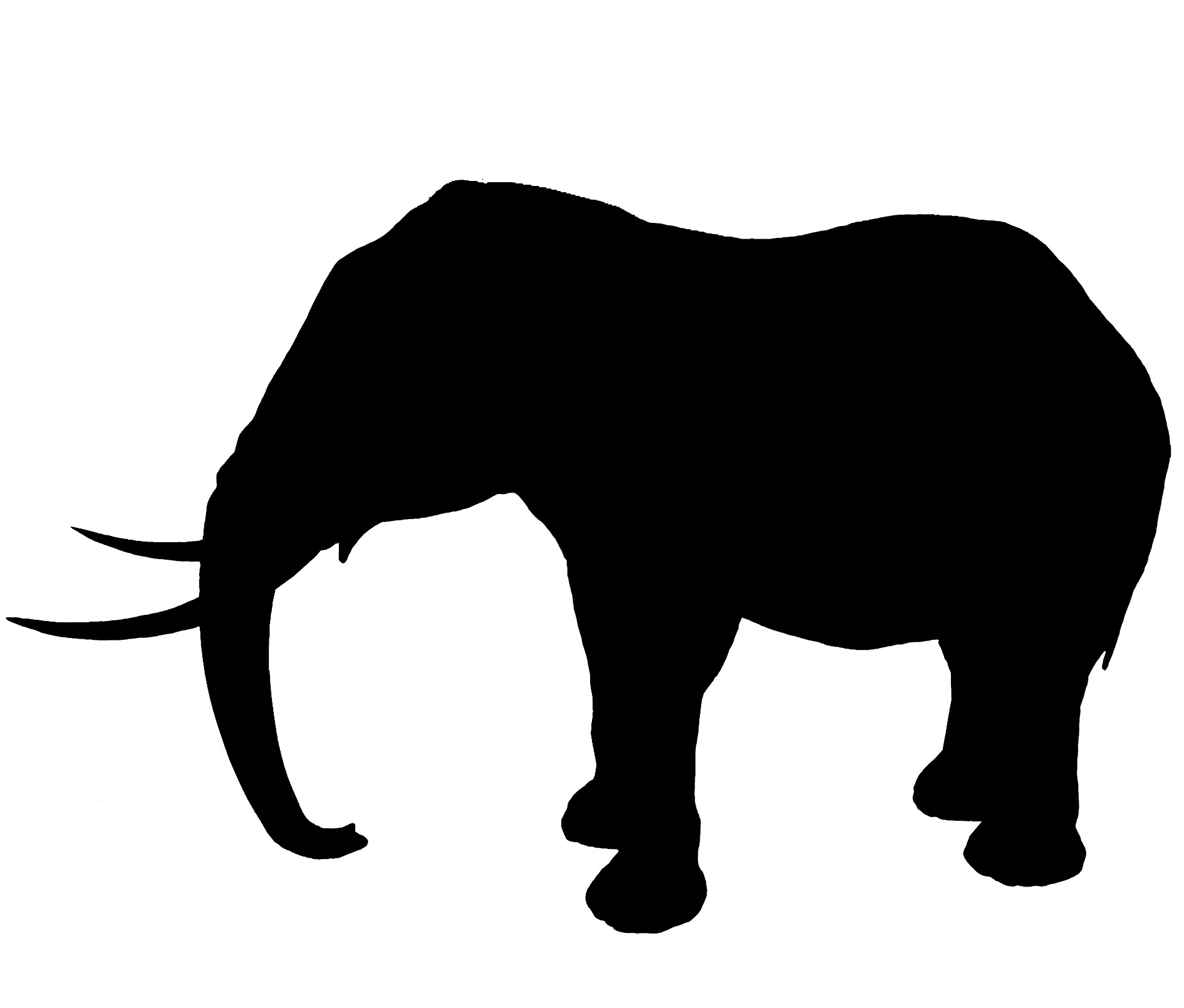 elephant clipart silhouette