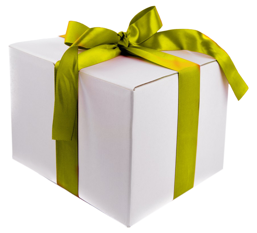 birthday clipart gift box green ribbon and bow