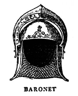 Medieval helmet for baronet