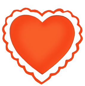 vintage Valentines day hearts