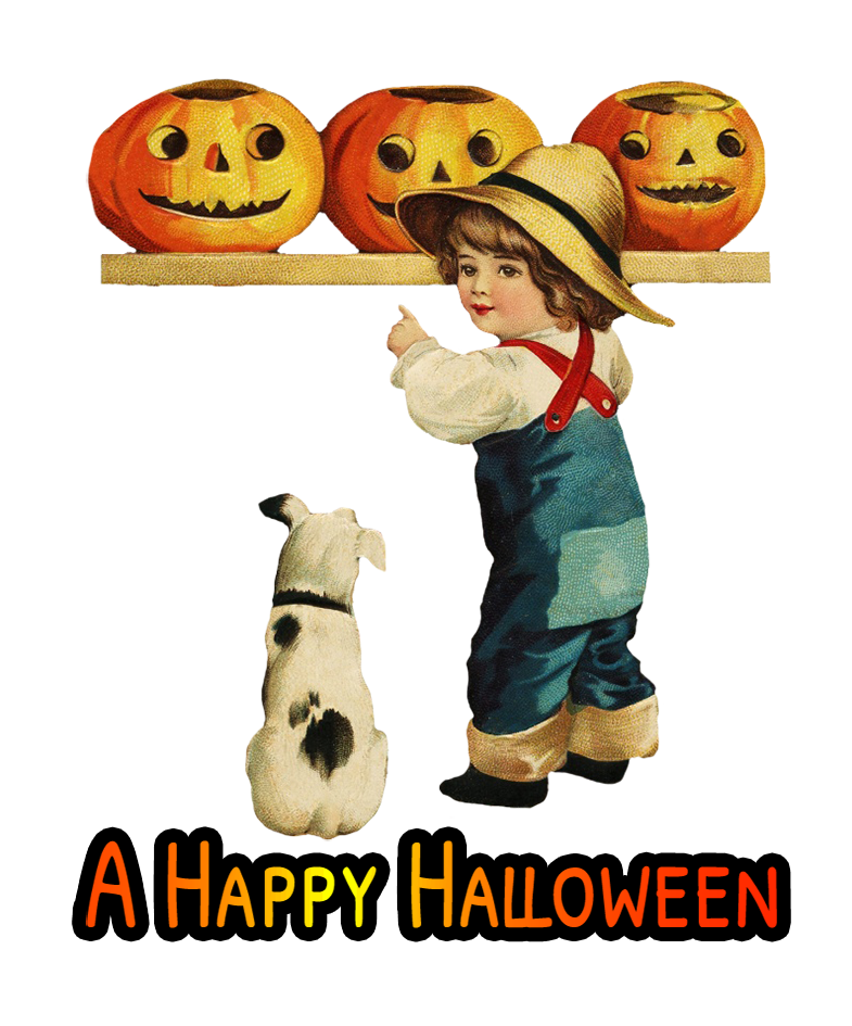 a happy Halloween greeting clipart