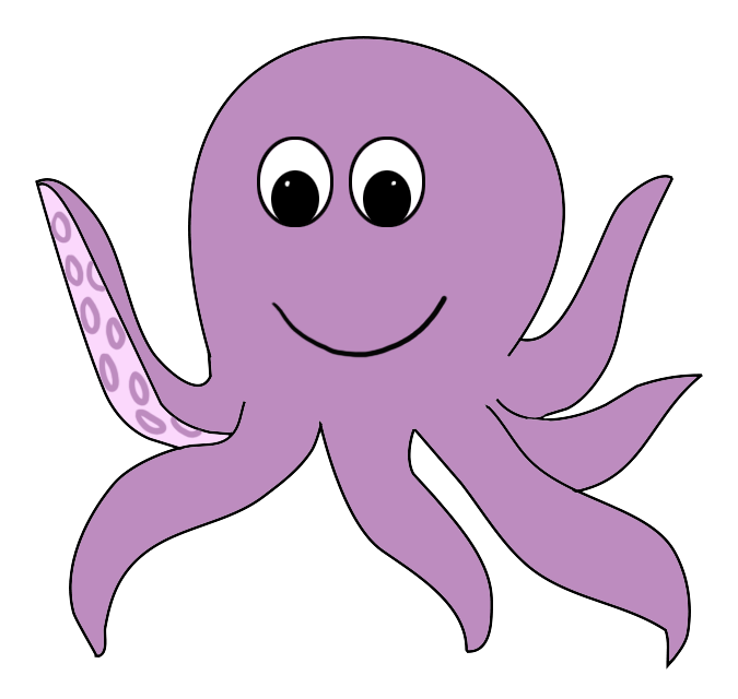 funny cartoon octopus
