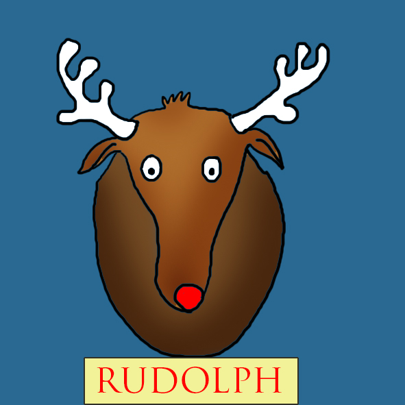 Cool Christmas clip art reindeer