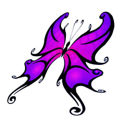 flying butterfly drawing