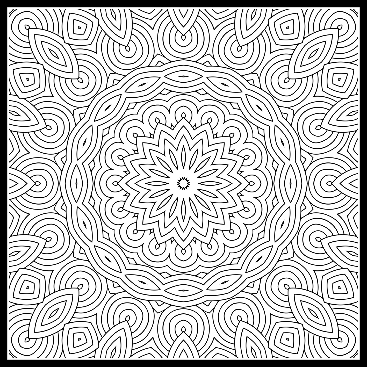 mandala for coloring pattern