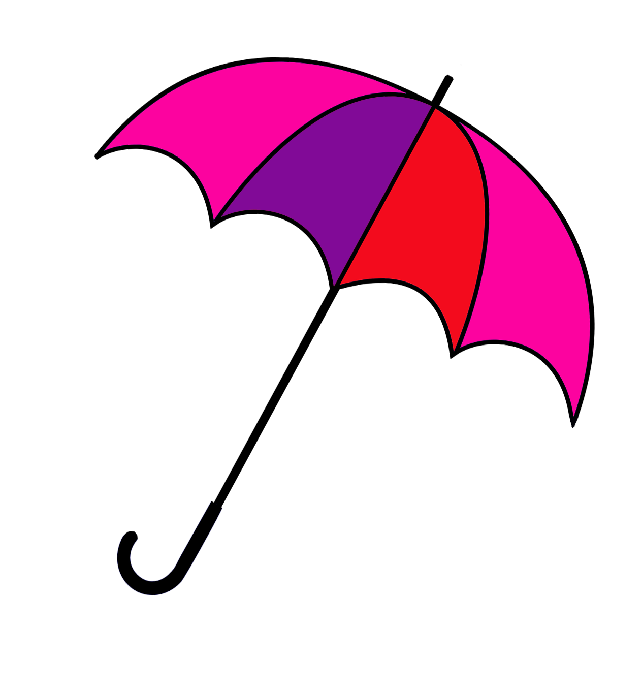 pink and red umbrella image