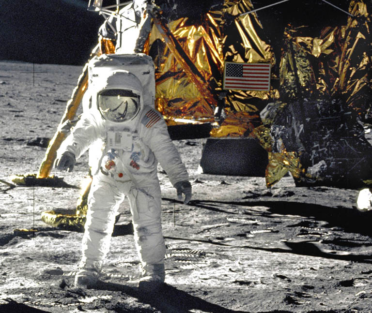 astronaut landed on the moon
