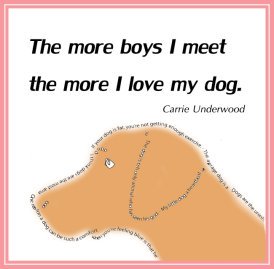 picture quote about boys and dogs