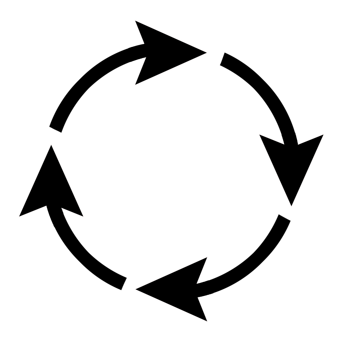 arrow circle white outline