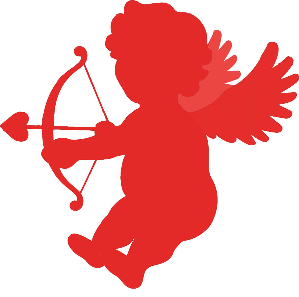 small pink red angel