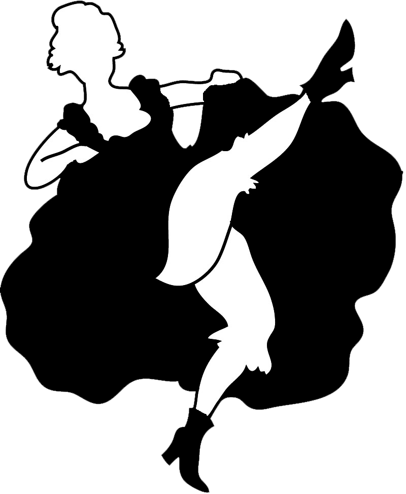 cancan western silhouette PNG