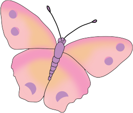 pink colored butterfly image