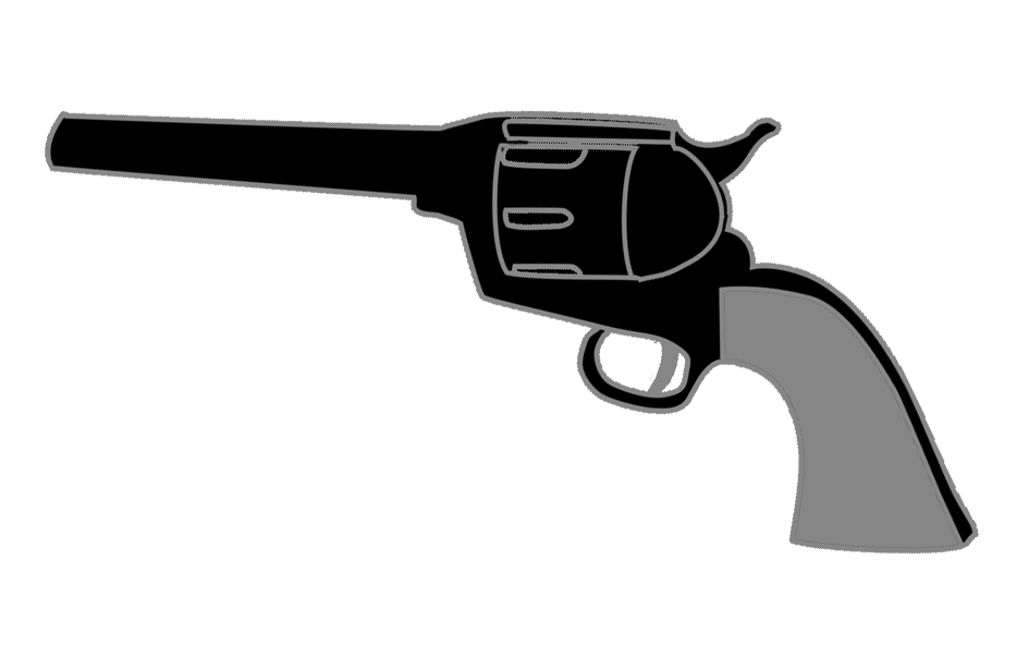 western revolver silhouette