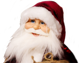 Close up of Santa Claus