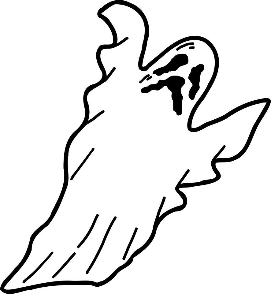 scary ghost for Halloween