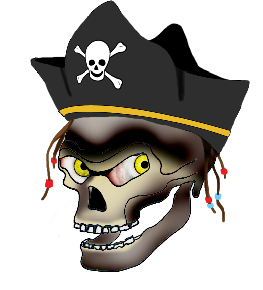pirate captain skull