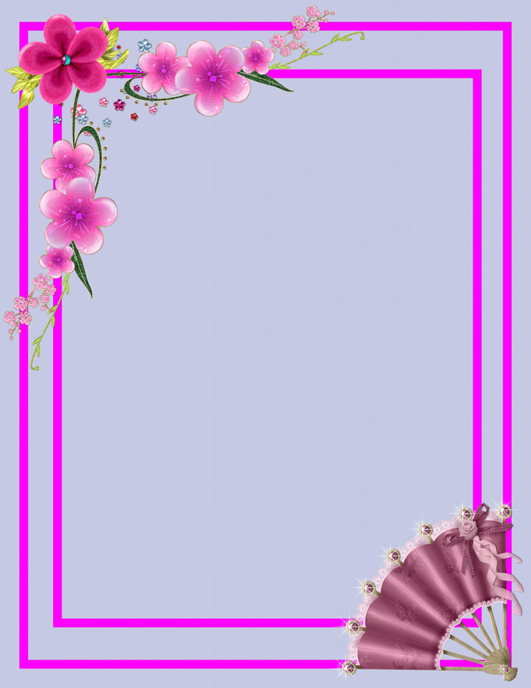 beautiful flower frame