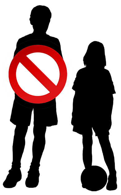 no acces for boys sign