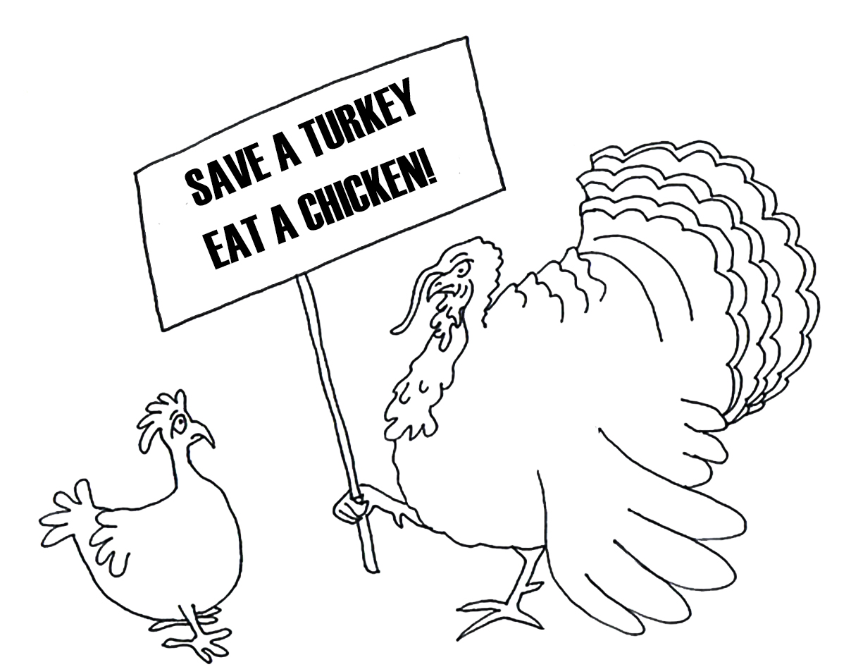 Thanksgiving fun with demonstrating turkey bird