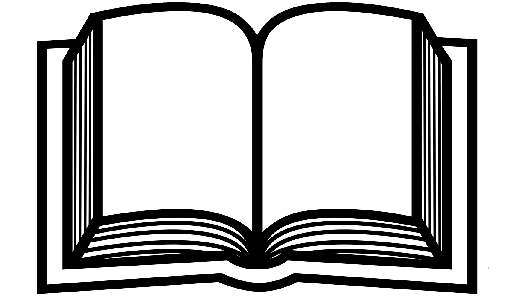 silhouette of open book