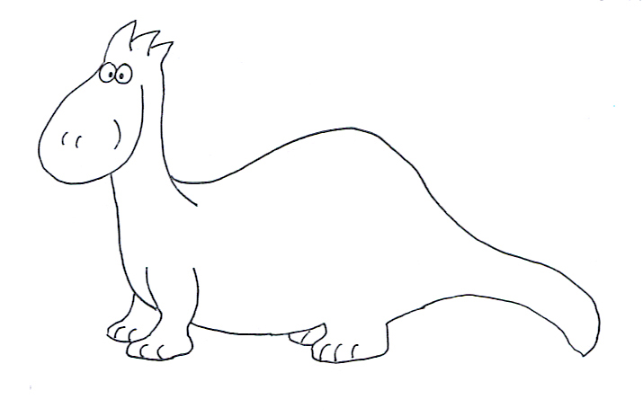 dinosaur coloring cartoon dino
