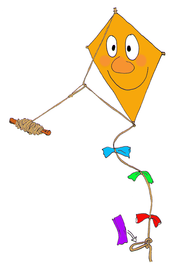 making a kite for autumn activities