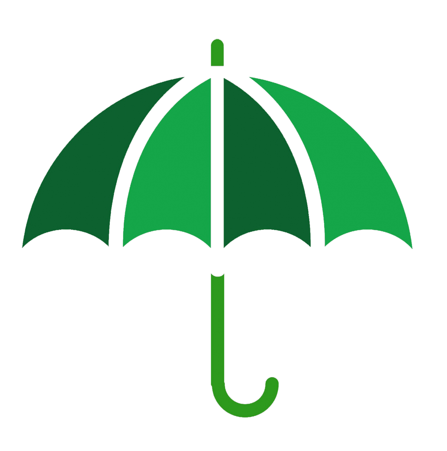 green umbrella symbol 