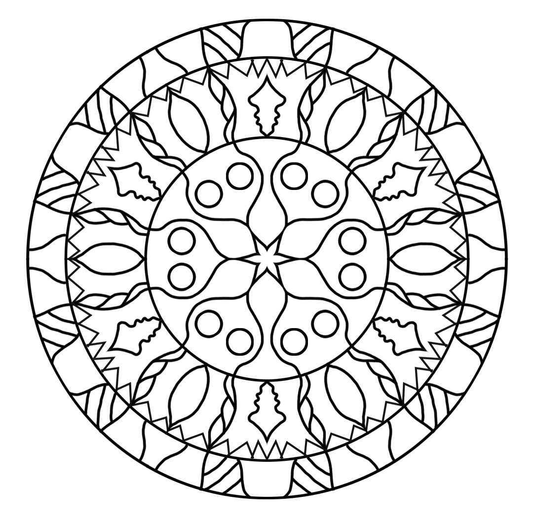 mandala coloring sheet