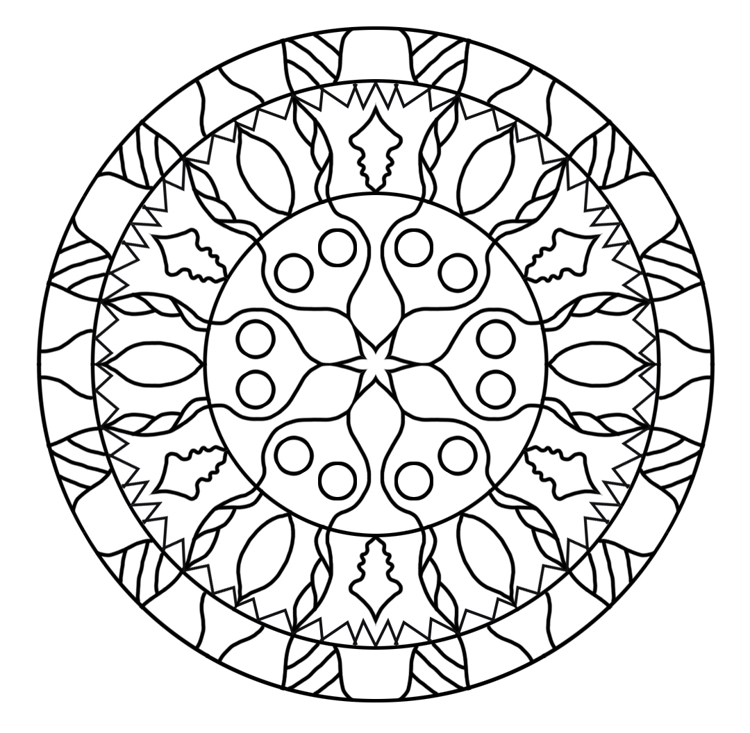 mandala coloring sheet