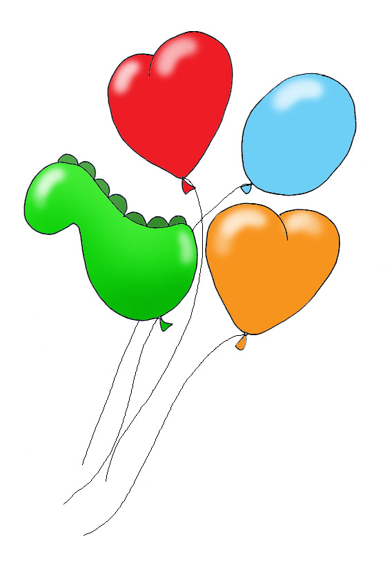 colored balloons for party