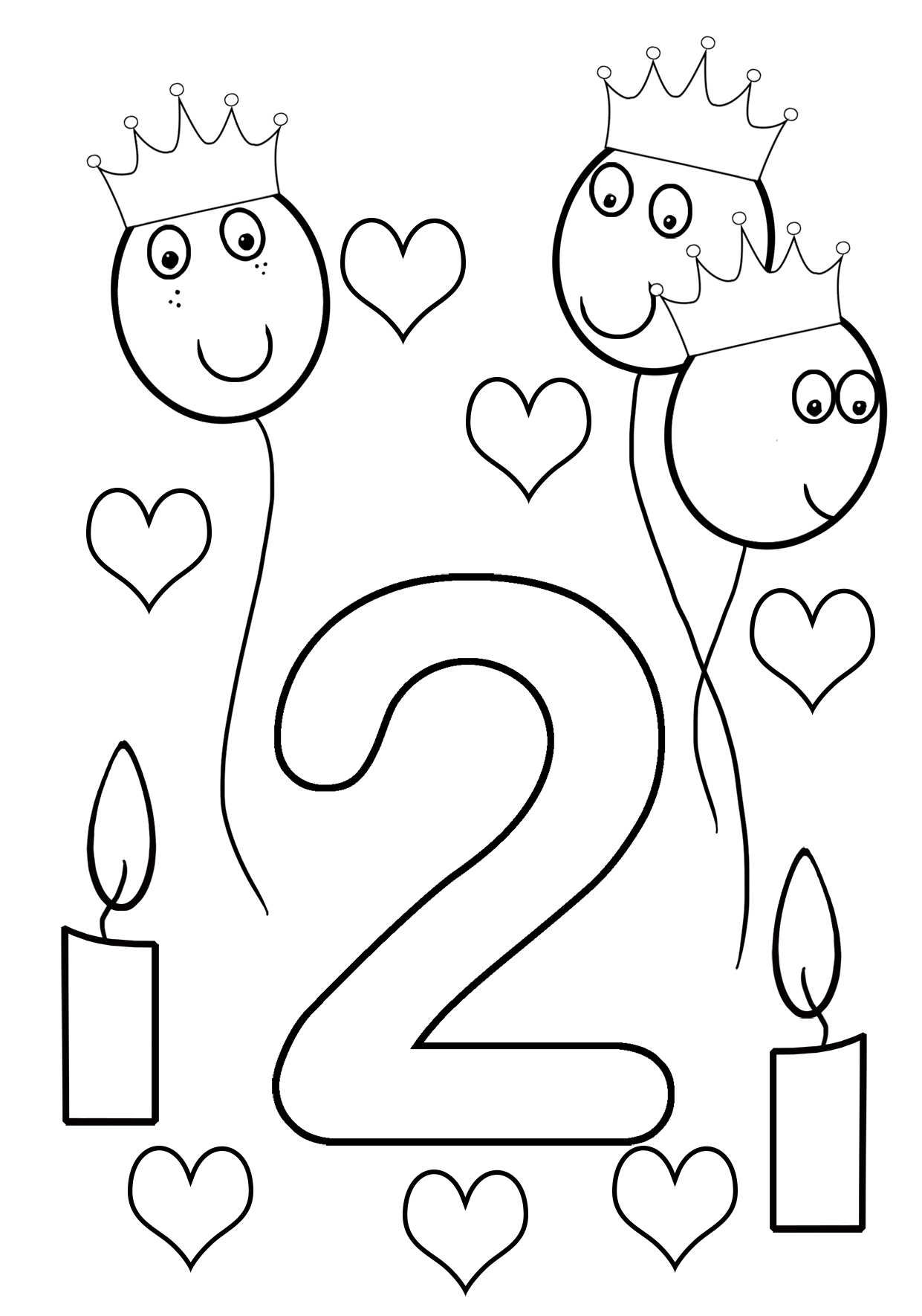 Coloring Pages Birthday 4