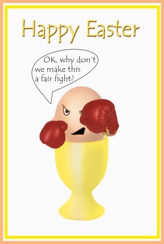 funny Easter greeting card