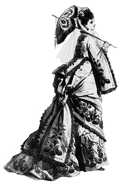 1873 daily dress for promenade