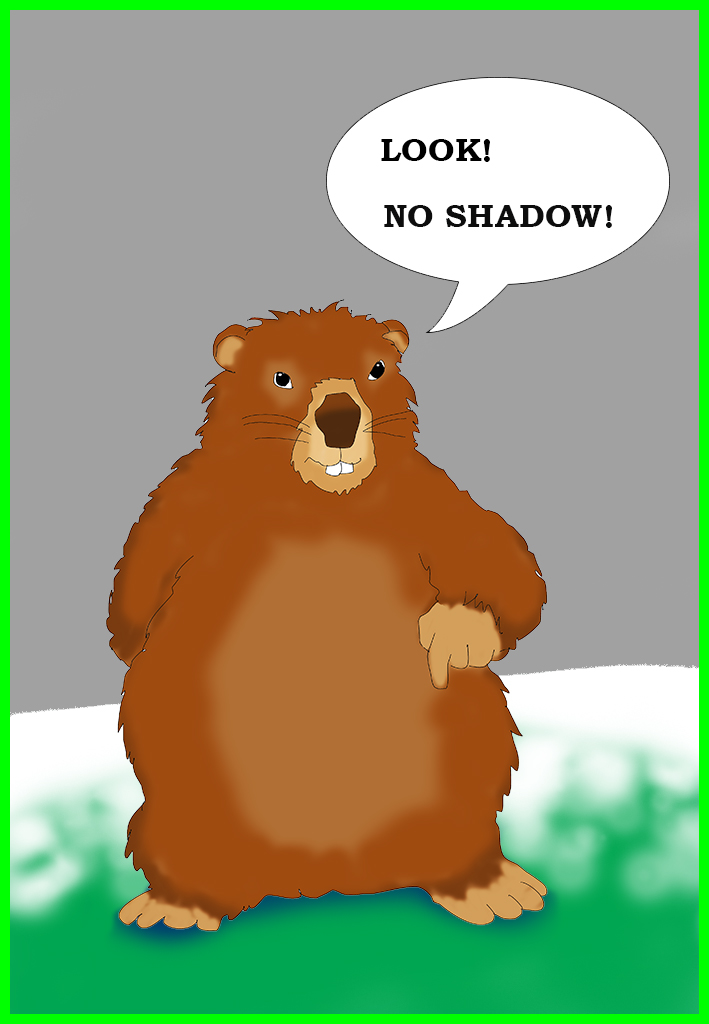 Card for Groundhog Day