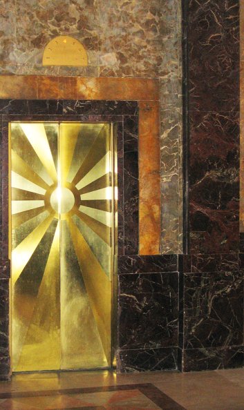 Elevator door on Cuba in Art Deco style