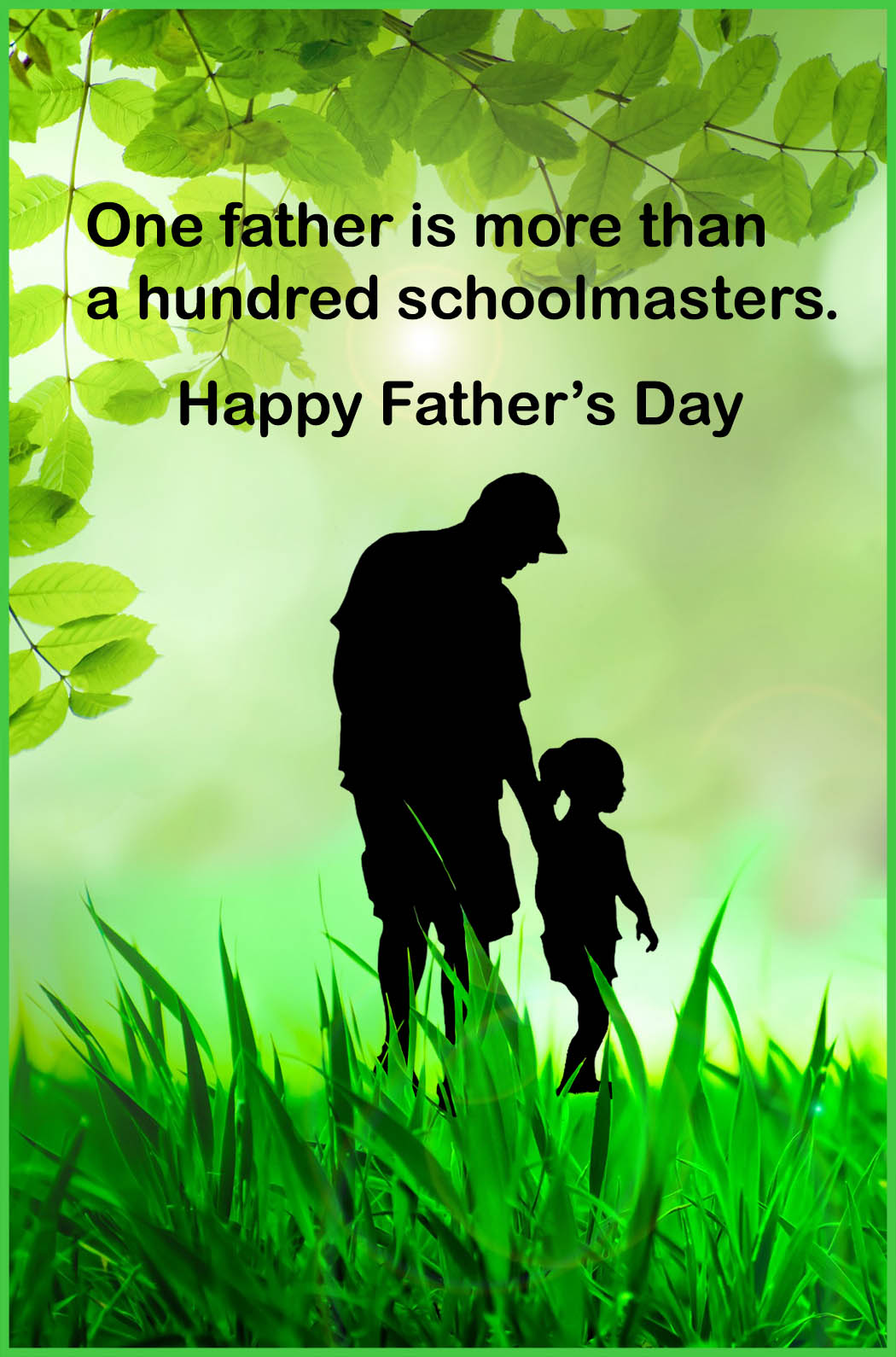 father's day greeting card father and daughter