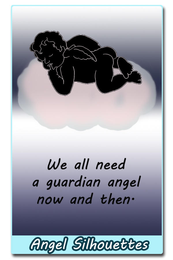 idea for using an angel silhouette