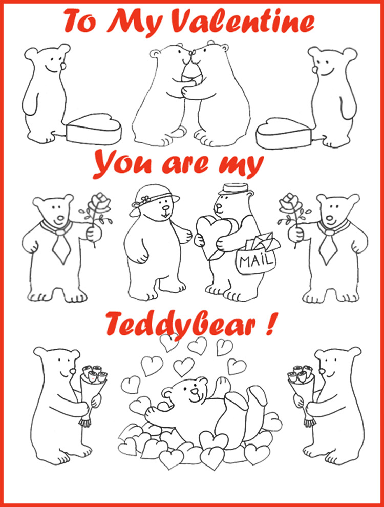 kids Valentine card free clipart