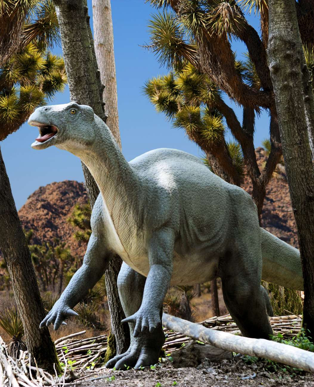 dinosaur picutre with landscape