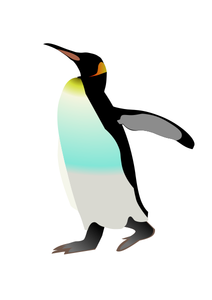 Emperor penguin drawing
