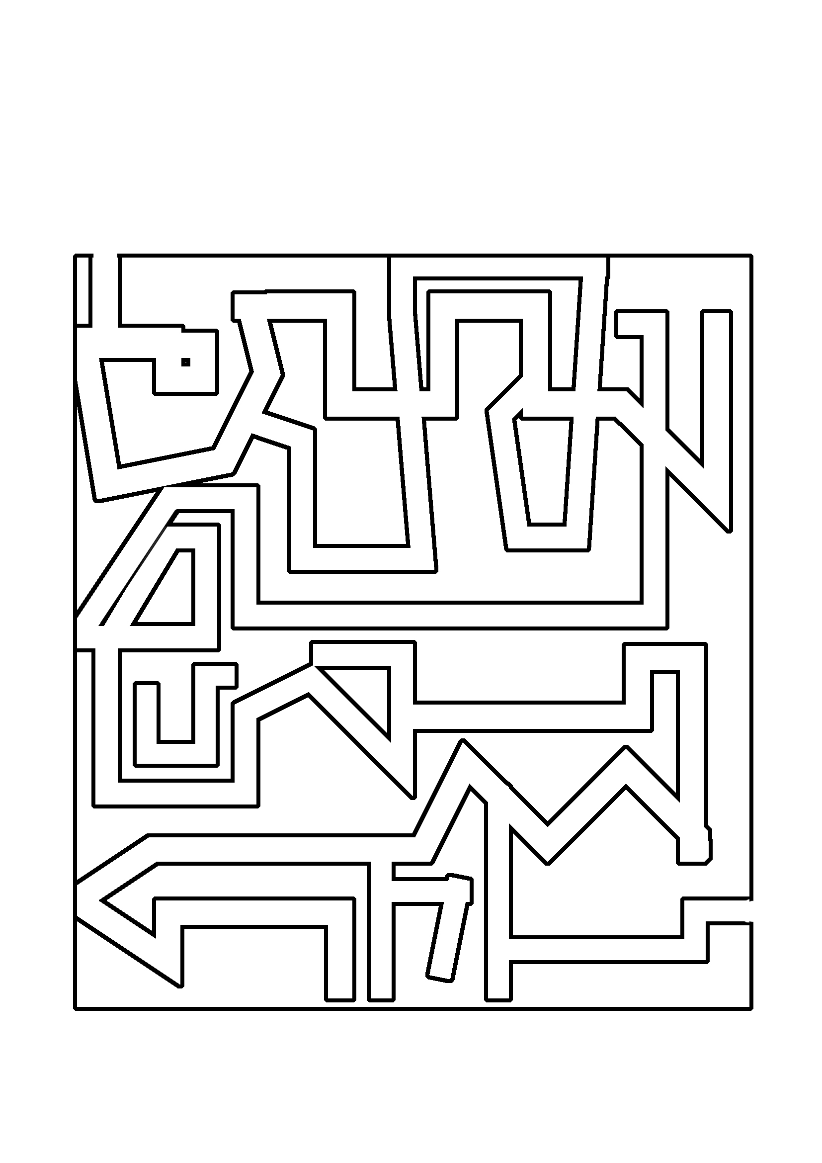 geometrical maze puzzle